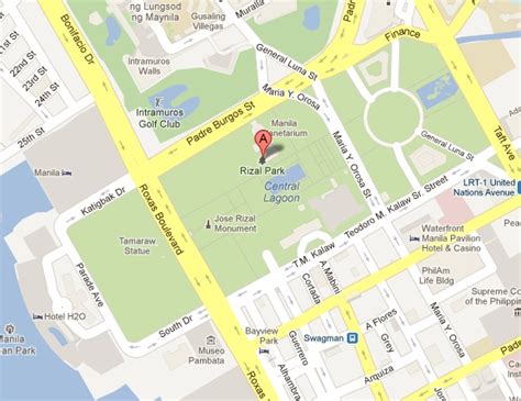rizal park davao|Google Maps.